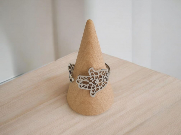 bague main de fatma acier inoxydable